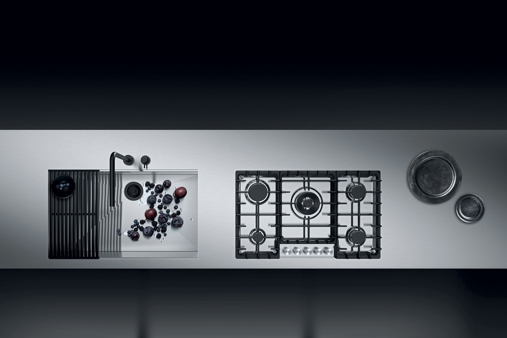 nerezove pracovne dosky, zlaby, nerezove drezy_barazza