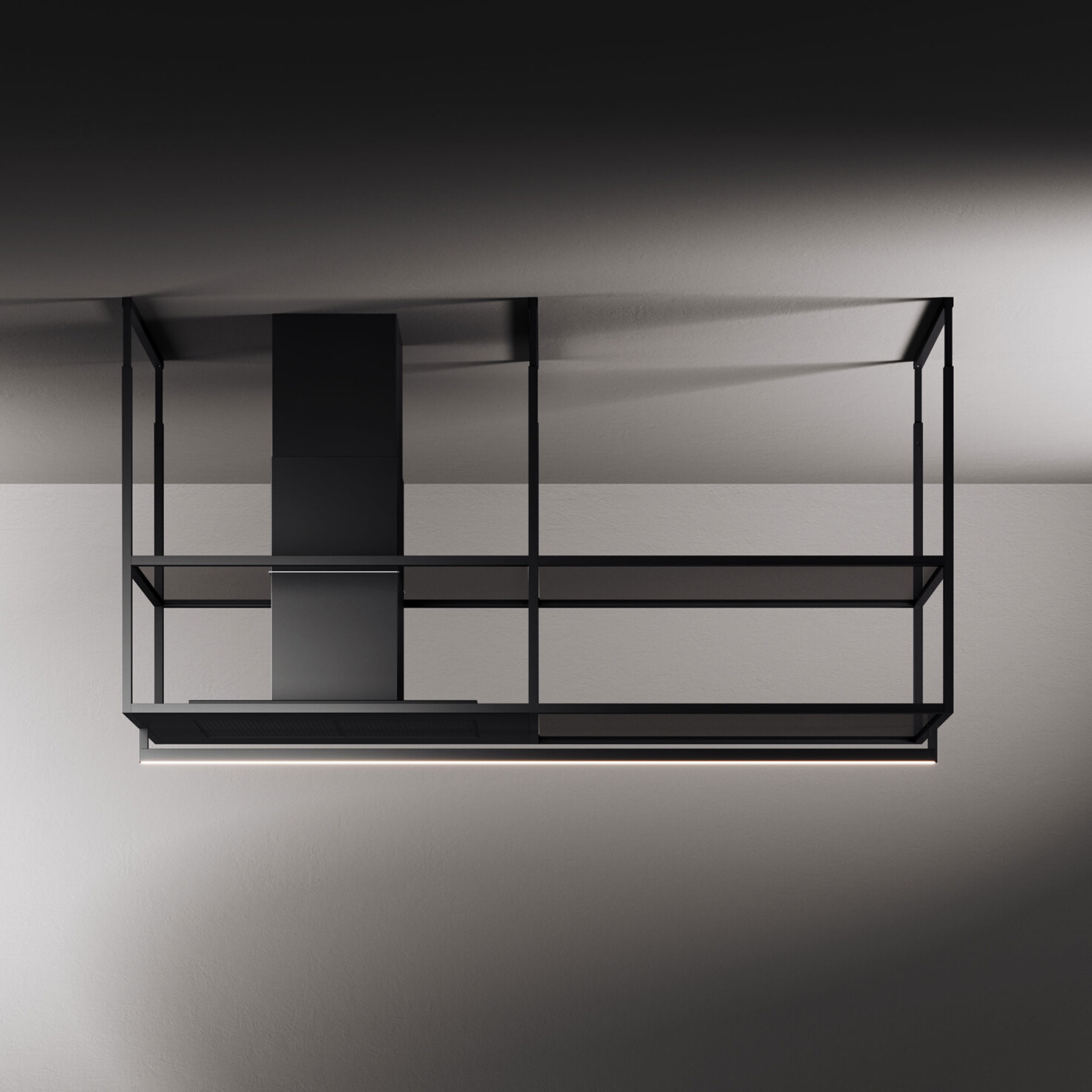 ostrovny digestor čierny