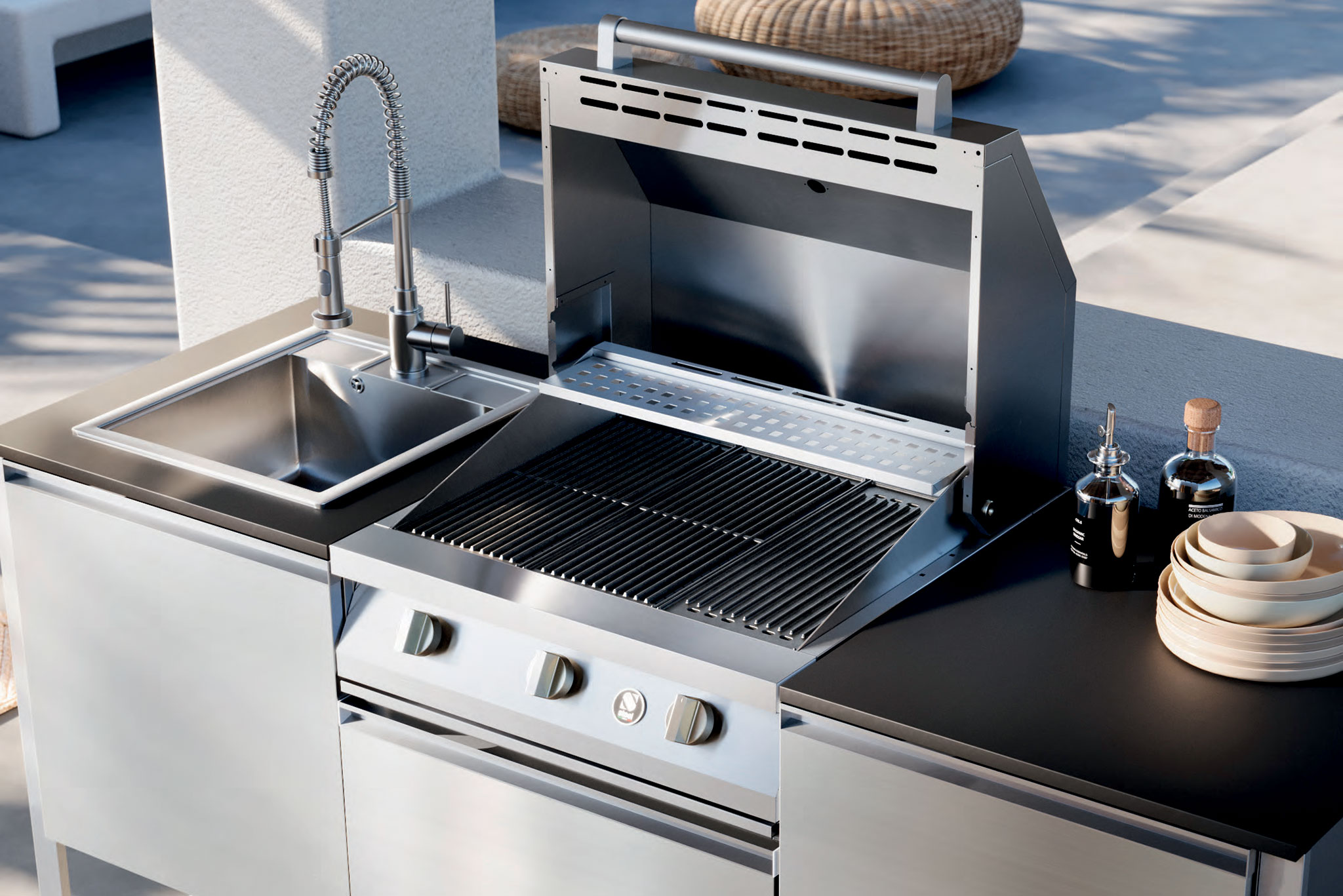 nerezove zahradne grily znacky steel