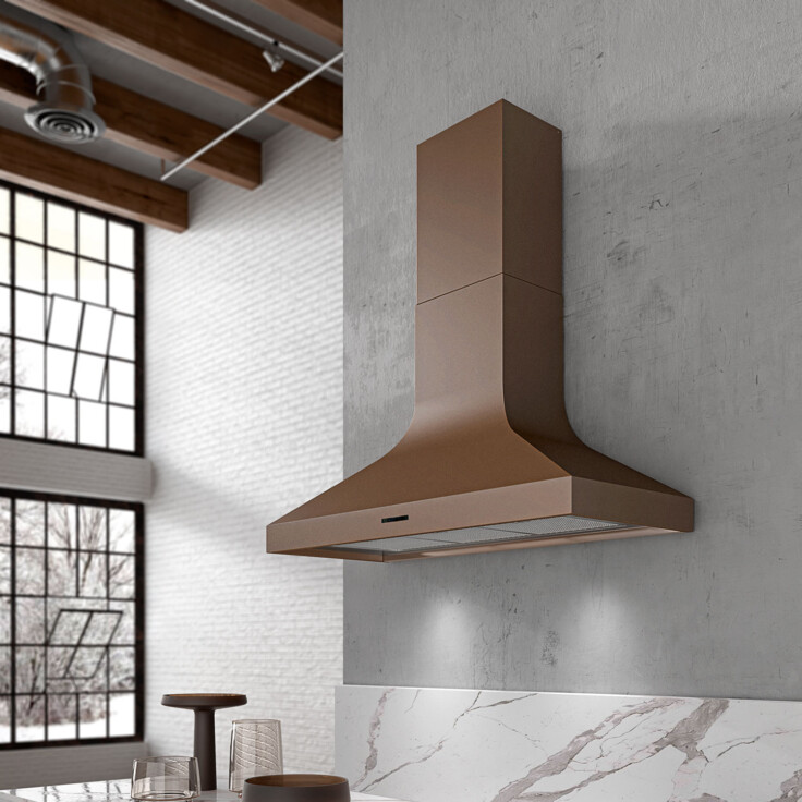 bronzový digestor na stenu_model monoceros