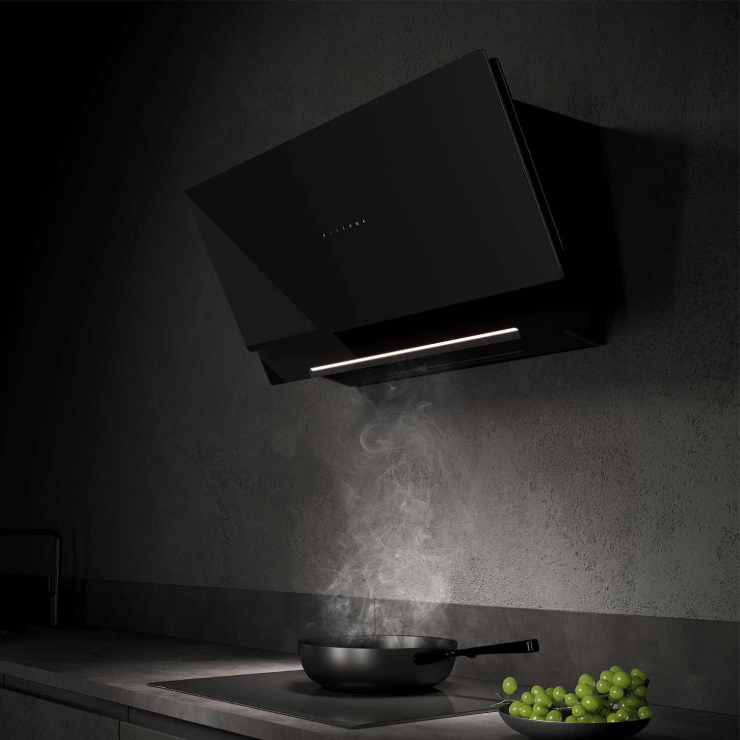 moderny digestor na stenu bez komina