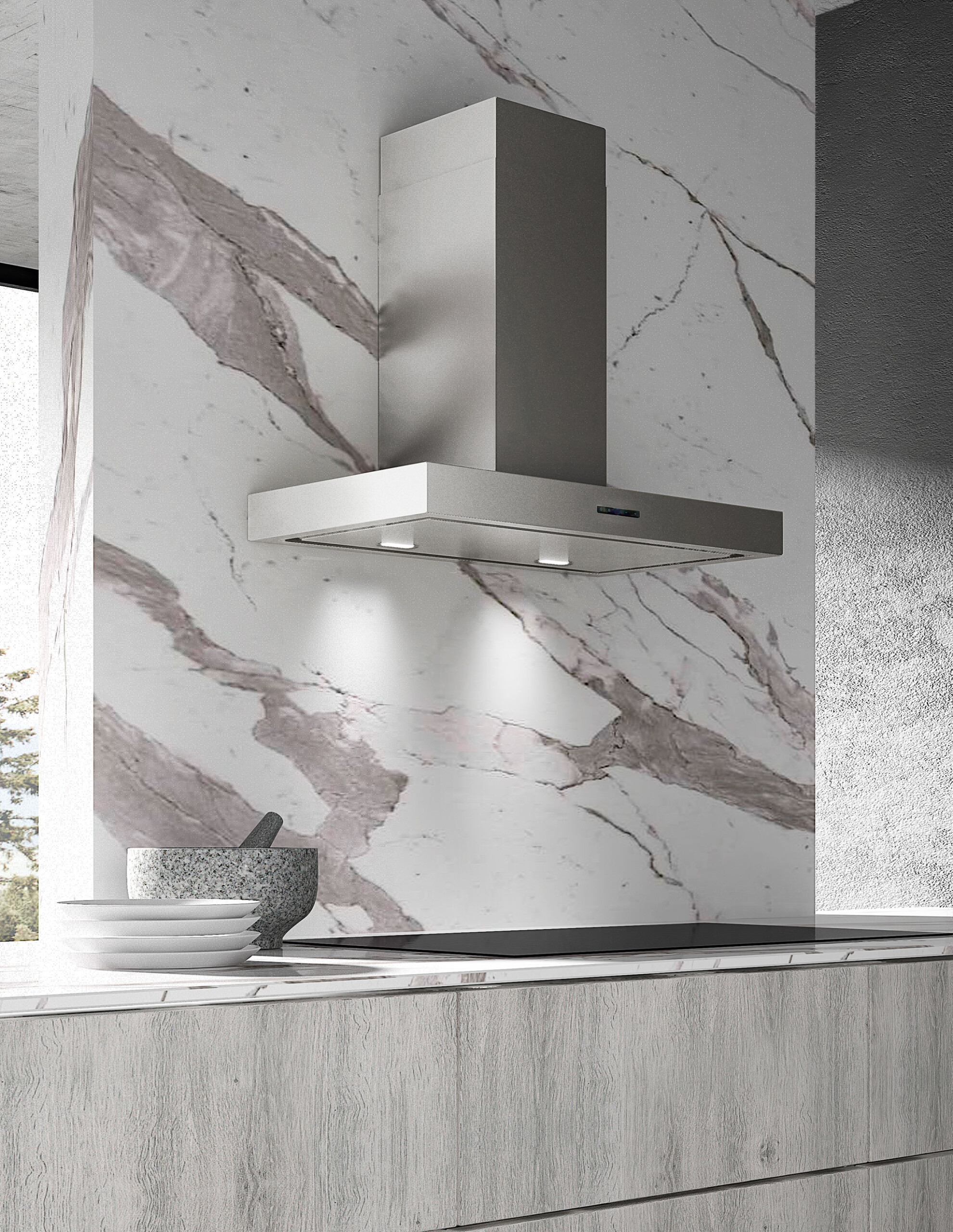 nerezový moderný digestor_pyxis