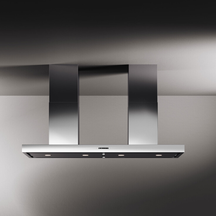 priestorový digestor s dvomi komínmi_model digestora taurus