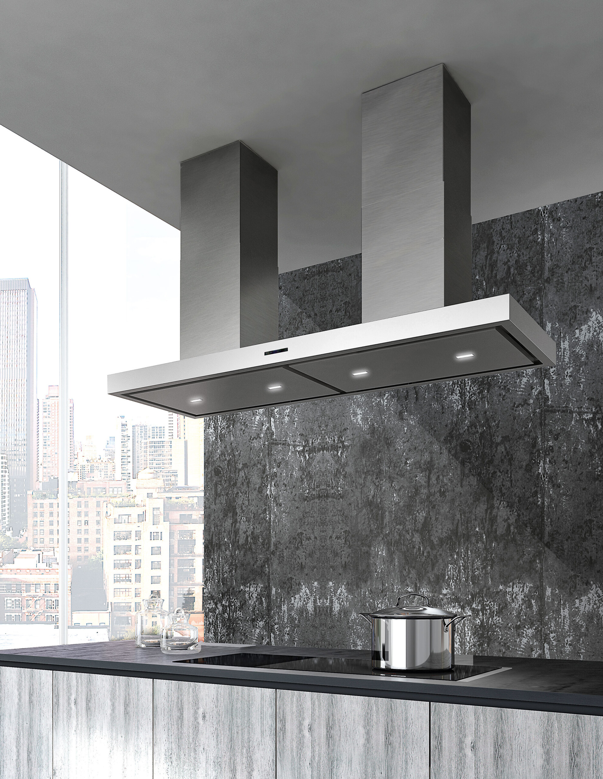 kominový nerezový _model digestora taurus