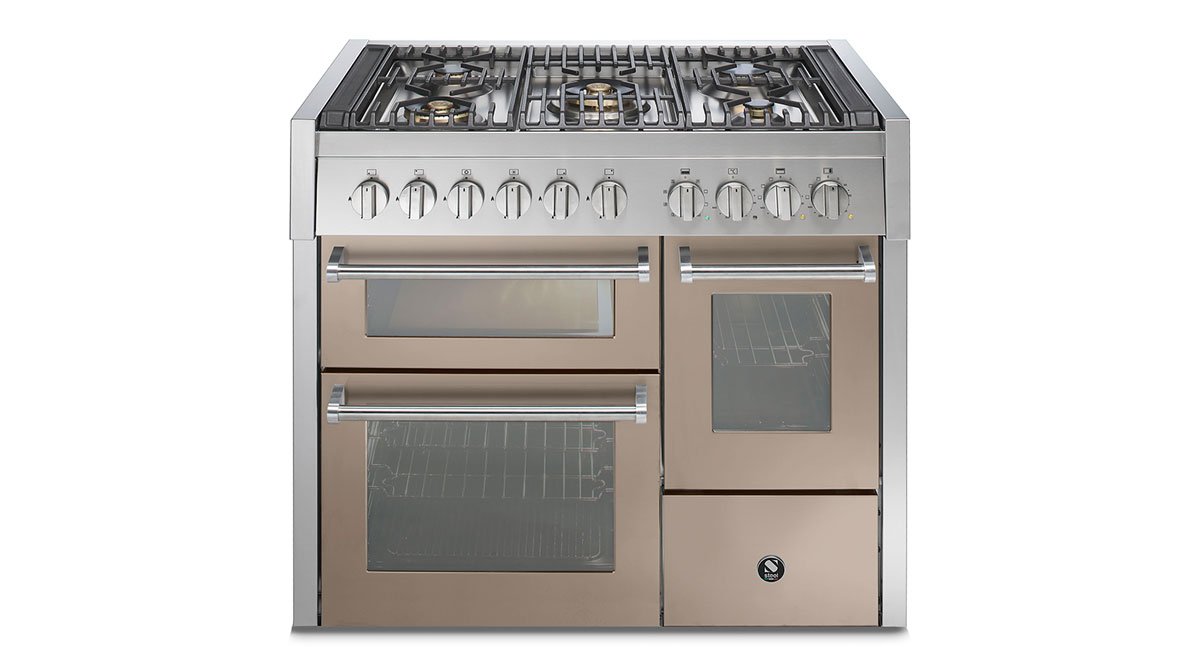 Náhľadový obrázok položky „Sporák GENESI 100 cm, 3 rúry, sklenené dvierka“