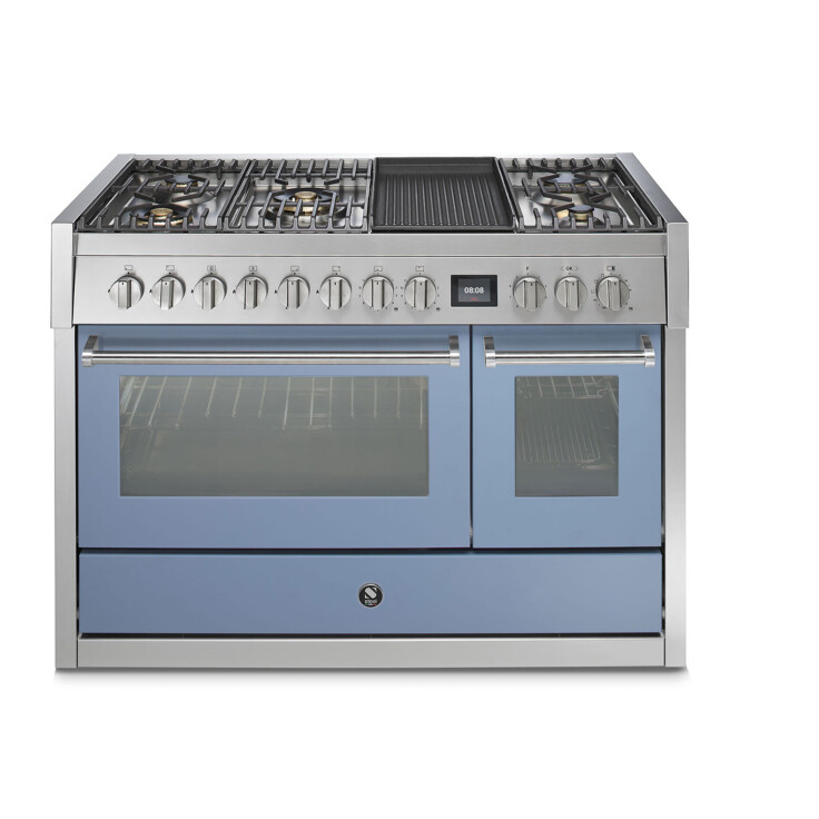 modrý nerezový sporák steel_model genesi-šírka 120 cm