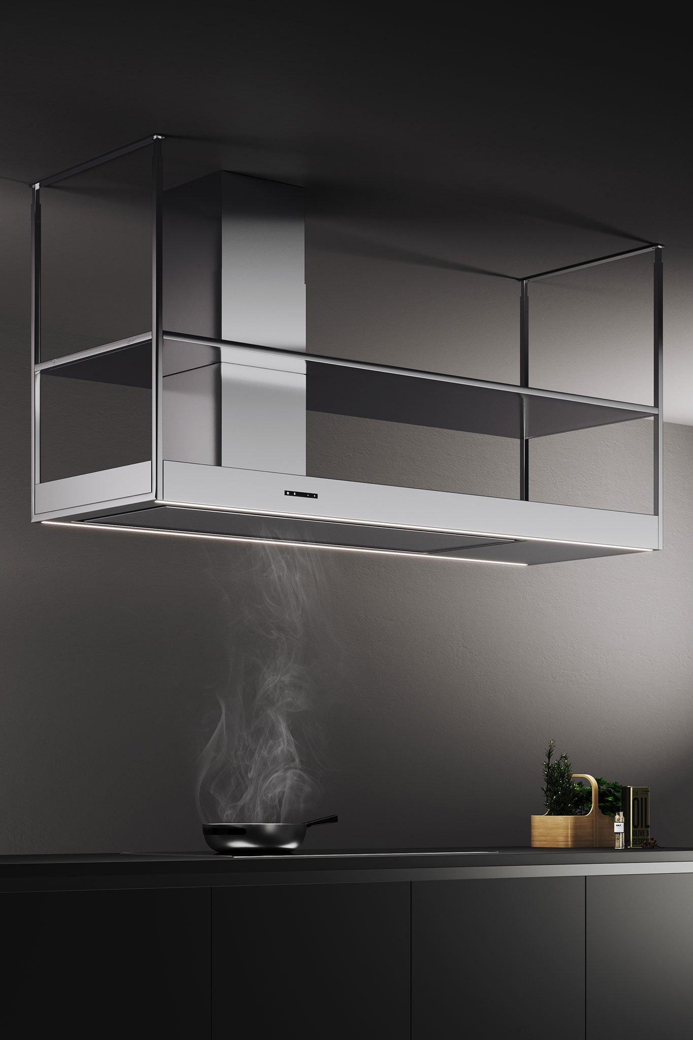 nerezový priestorový digestor model Ara