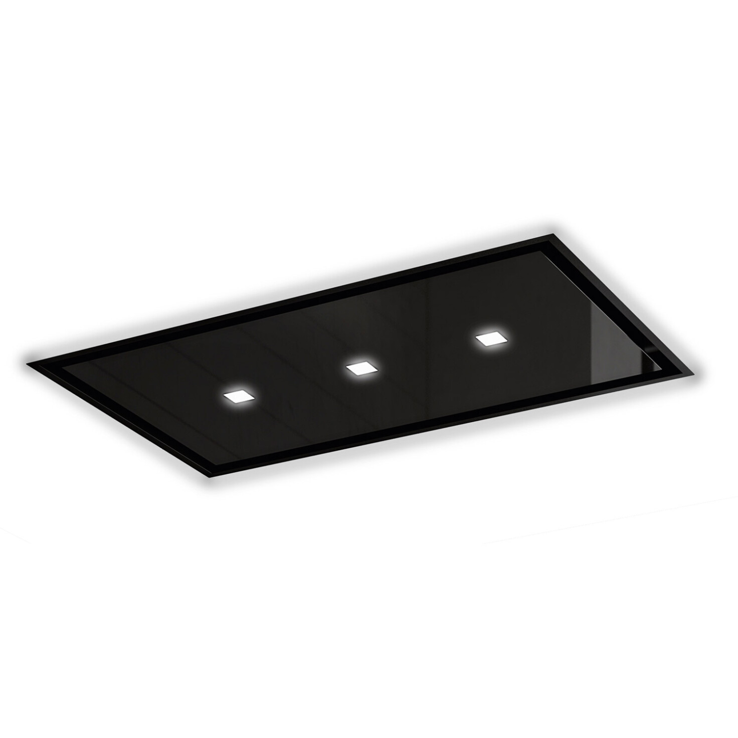 čierny stropný odsávač model centaurus