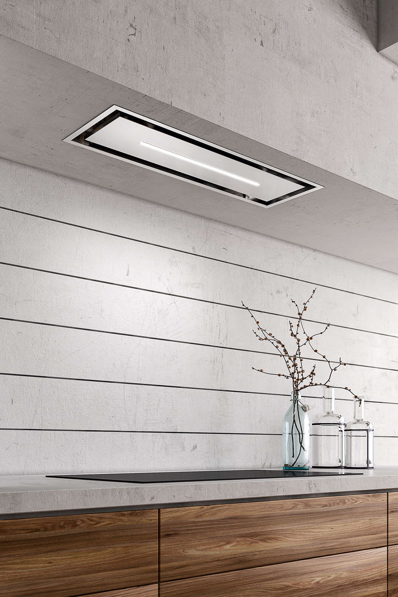 nerezový stropný digestor model DORADO strip