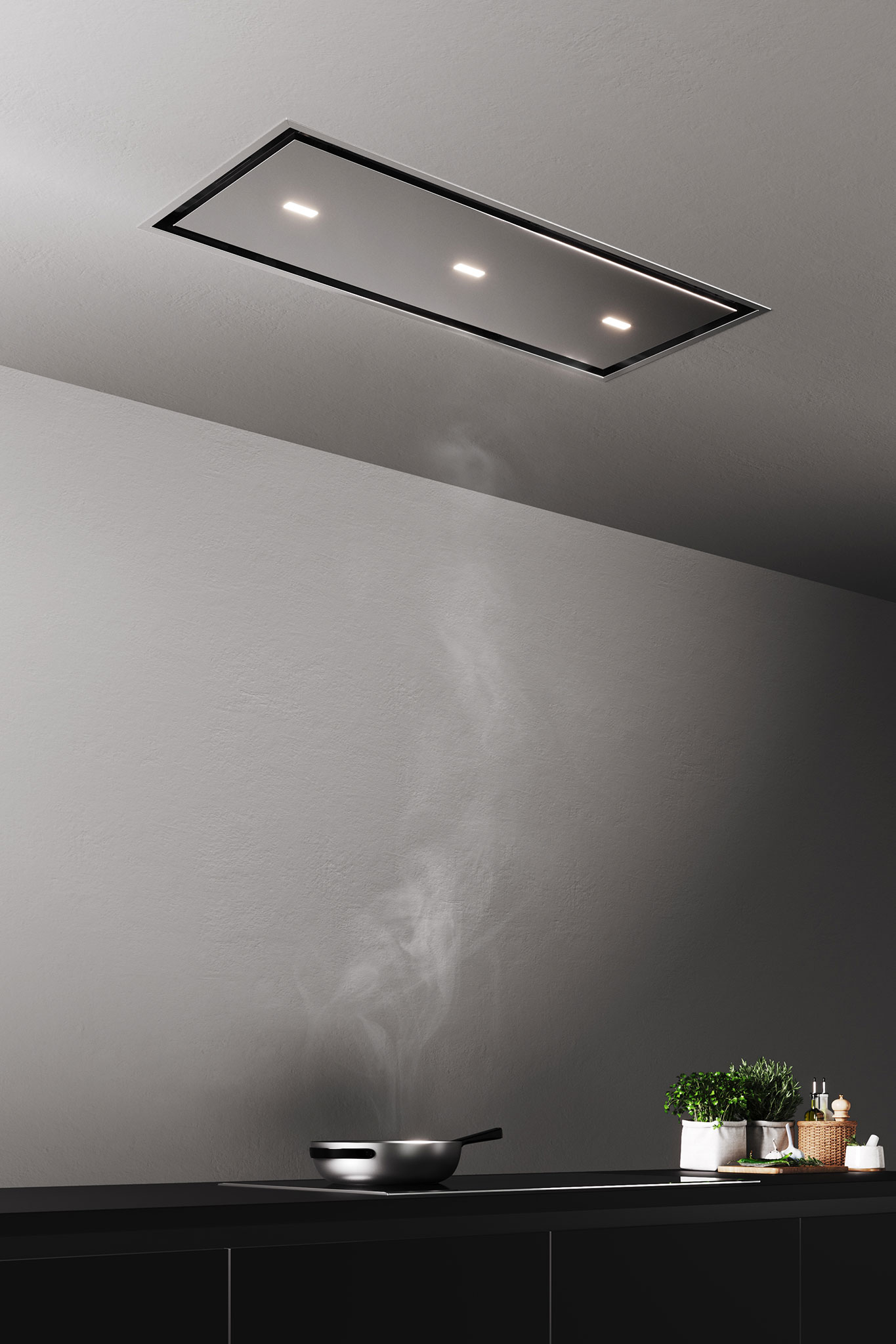 stropný nerezový digestor model URSA