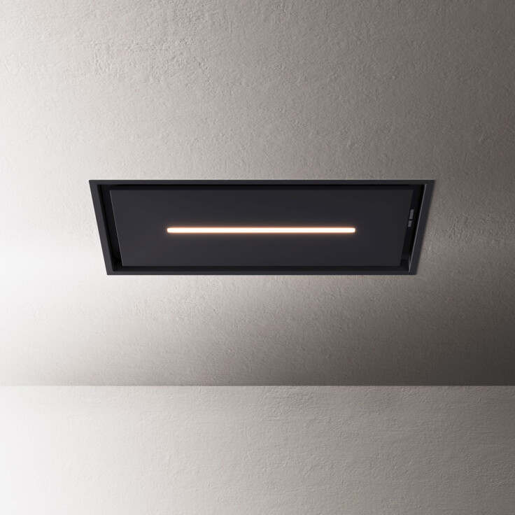 stropný digestor model URSA strip v čiernej farbe