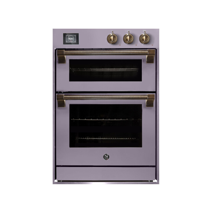 fialová nerezová dvojrúra ascot s bronzovými uchytkami 60x90 cm značka steel