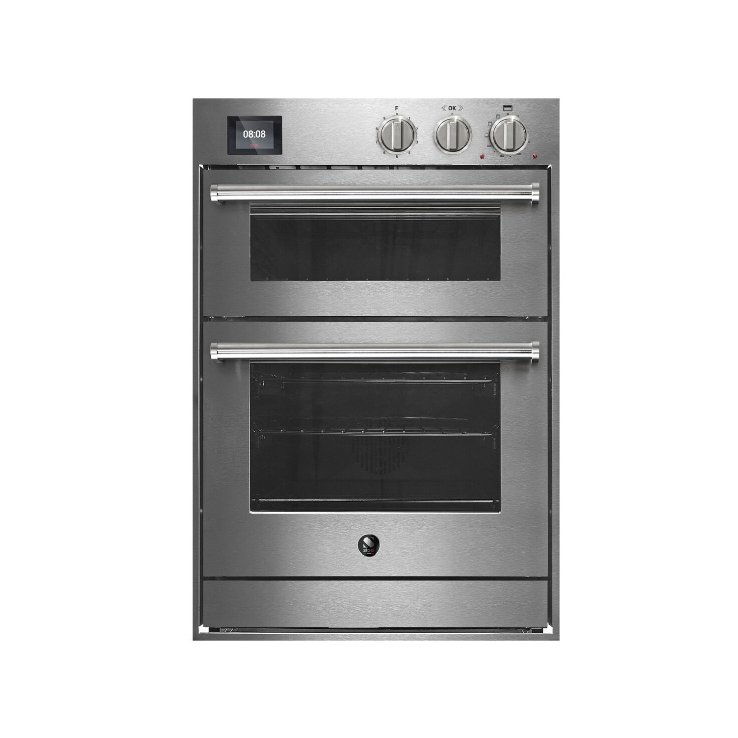 nerezová dvojrúra na vstavanie do nábytku 60x90 cm značka steel