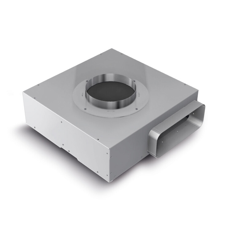 externý motor k digestoru umiestnený do sokla kuchynskej linky model 6153